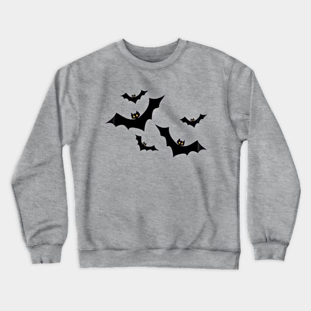 Bats Flying Flight Halloween Crewneck Sweatshirt by MIRgallery